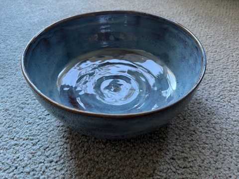 An angled bowl.