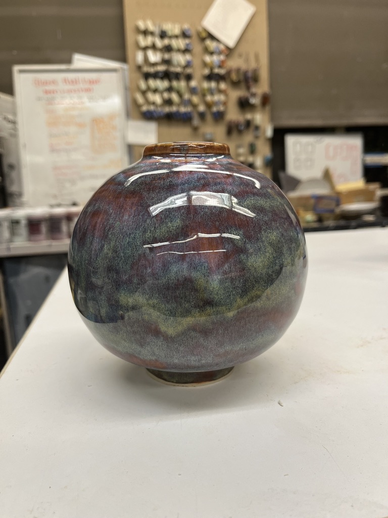 A purple orb.