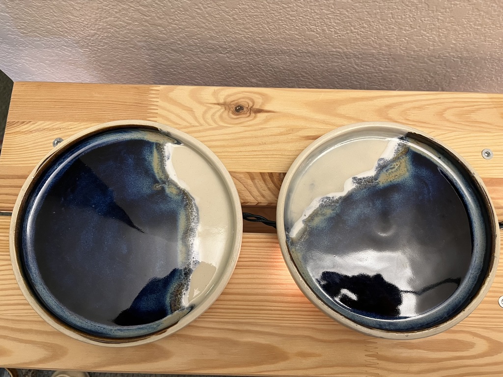 Small beach plates.