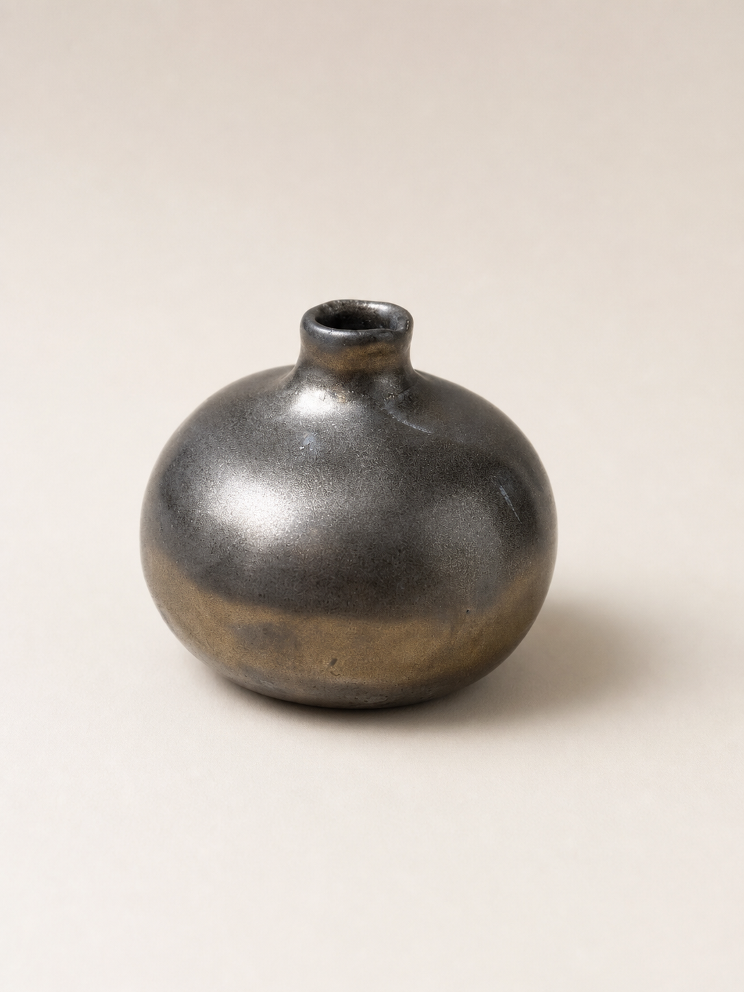 A metal boob sculpture.